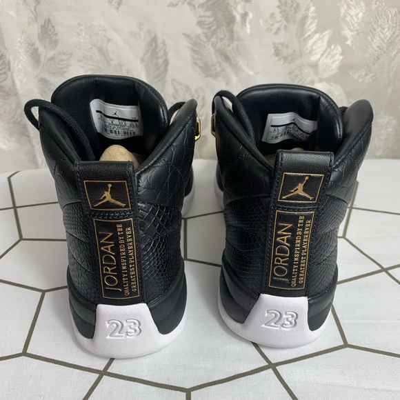 Womens Air Jordan Retro 12 “Reptile Metallic Gold” Sz 6.5 - Picture 4 of 8
